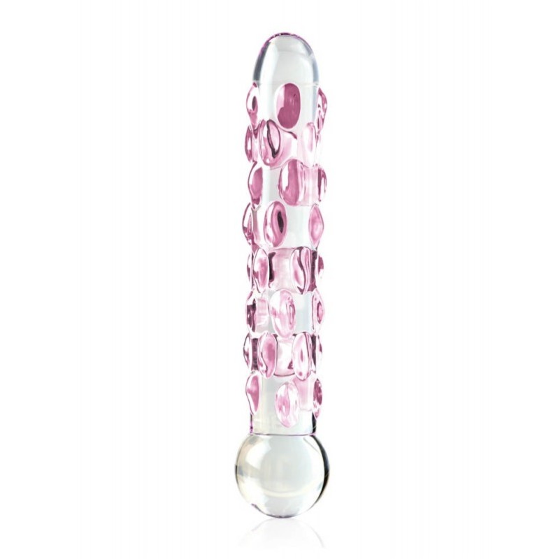 Glass Dildo Pipedream Icicles No. 7 17.8cm Pink