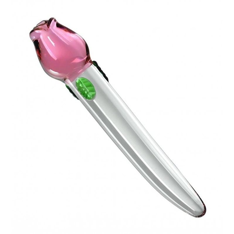 Glass Dildo Prisms Erotic Glass Blooming Vishnu 19cm Pink