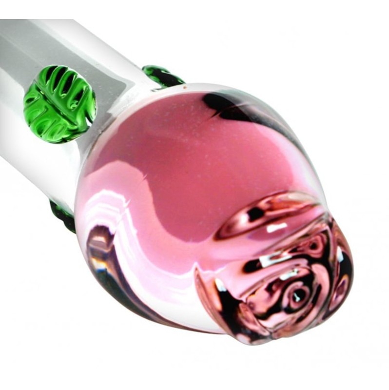 Glass Dildo Prisms Erotic Glass Blooming Vishnu 19cm Pink