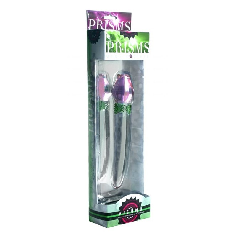 Glass Dildo Prisms Erotic Glass Blooming Vishnu 19cm Pink