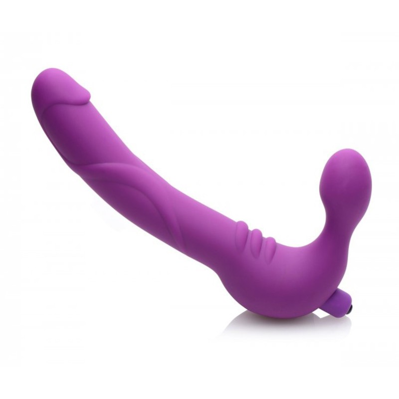 Vibrating Strapless Strap-On Strap U Royal Revolver Purple