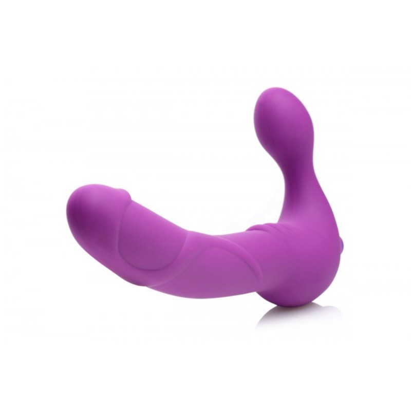 Vibrating Strapless Strap-On Strap U Royal Revolver Purple
