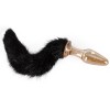Glass Plug With Tail You2Toys Black You2Toys Glass Plug With Tail You2Toys Black Non-Vibrating butt plugs