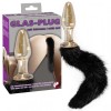 Glass Plug With Tail You2Toys Black You2Toys Glass Plug With Tail You2Toys Black Non-Vibrating butt plugs