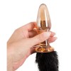 Glass Plug With Tail You2Toys Black You2Toys Glass Plug With Tail You2Toys Black Non-Vibrating butt plugs