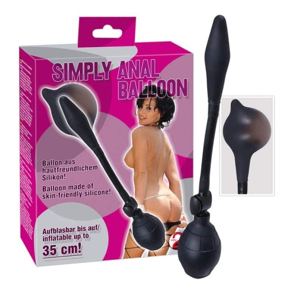 Πρωκτική Σφήνα Φουσκωτή You2Toys Simply Anal Balloon 30cm Μαύρο