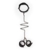 Easytoys – Fetish Collection Leather Collar With Handcuffs Easytoys Black Collars