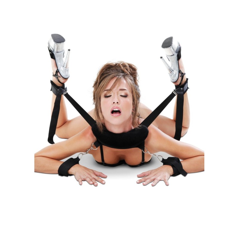 Fetish Fantasy Series Κιτ Δεσίματος Fetish Fantasy Series Position Master With Cuffs Μαύρο Δεσίματα