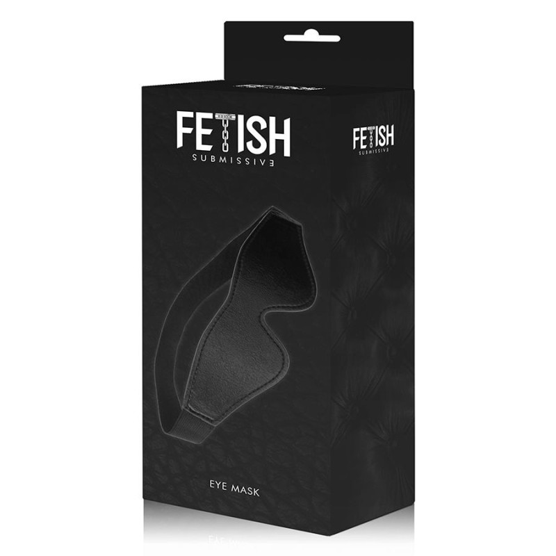 Fetish Submissive Δερμάτινη Μάσκα Ματιών Fetish Submissive Μαύρη Μάσκες ματιών