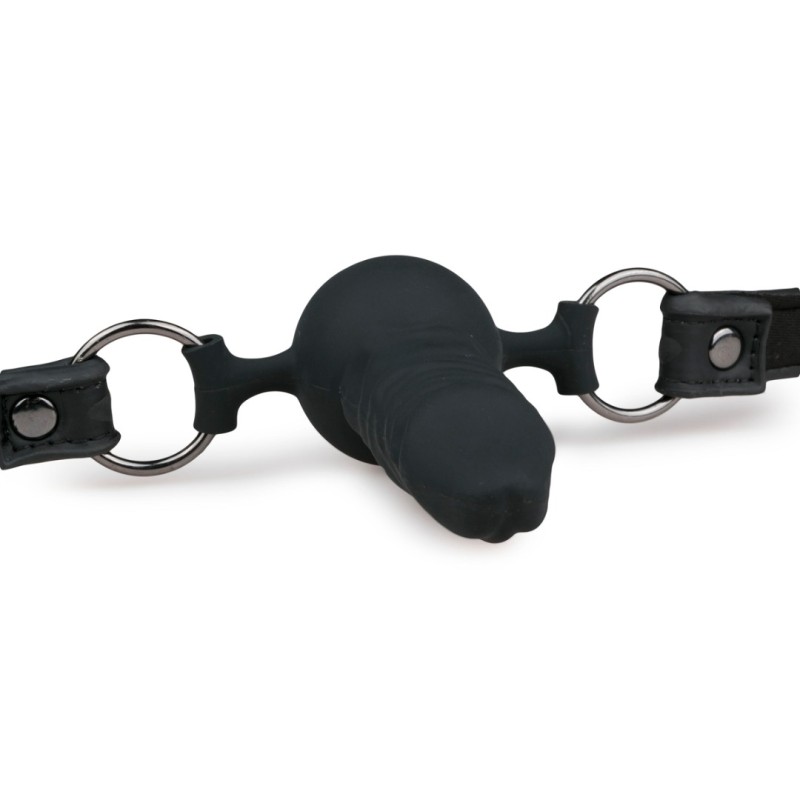 Easytoys – Fetish Collection Ball Gag with Silicone Dong Easytoys Black Ball Gags