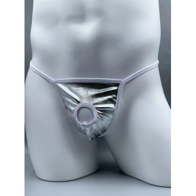 Mens String Exotic Man Silver Mens String Exotic Man Silver