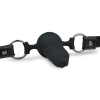 Ball Gag with Silicone Dong Easytoys Black Ball Gag with Silicone Dong Easytoys Black