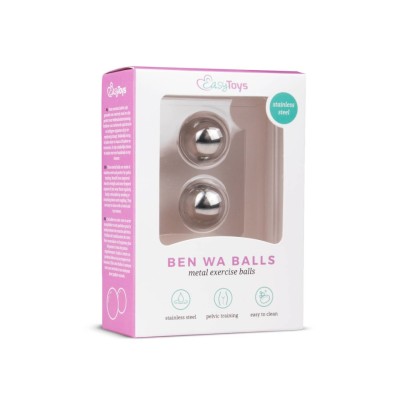 Ben Wa Vaginal Balls Easytoys 19mm Silver  Ben Wa Vaginal Balls Easytoys 19mm Silver