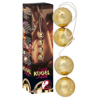 Pleasure Vaginal Balls You2Toys Gold  Pleasure Vaginal Balls You2Toys Gold
