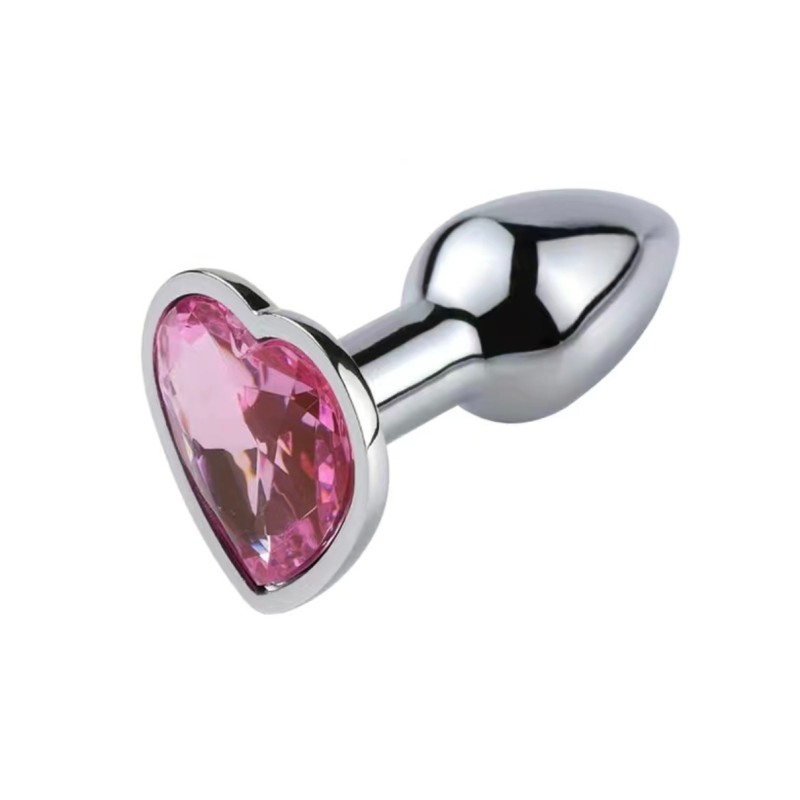 Πρωκτική Σφήνα Με Κόσμημα Καρδιά XXSmall Ροζ