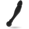 Πρωκτικό Dildo Ohmama Flexible Double Stimulating 18cm Μαύρο