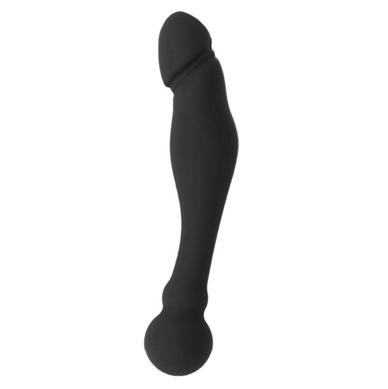 Πρωκτικό Dildo Ohmama Flexible Double Stimulating 18cm Μαύρο