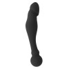 Πρωκτικό Dildo Ohmama Flexible Double Stimulating 18cm Μαύρο