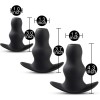 Hollow Butt Plug Set Love Market Black