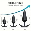 Love Market Butt Plug Silicone Set Love Market Black Non-Vibrating butt plugs