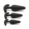 Love Market Butt Plug Silicone Set Love Market Black Non-Vibrating butt plugs