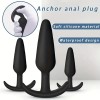 Love Market Butt Plug Silicone Set Love Market Black Non-Vibrating butt plugs