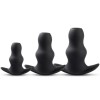 Hollow Butt Plug Set Love Market Black Love Market Hollow Butt Plug Set Love Market Black Non-Vibrating butt plugs