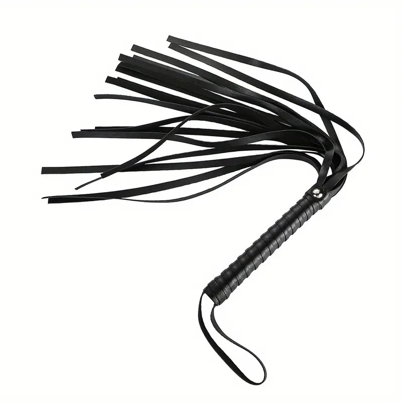Love Market PU Leather Flogger Love Market Black Floggers & Paddles