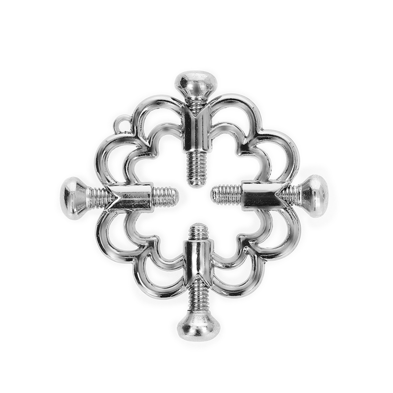 KINK Nipple Clamps KINK Metal Flower Silver Nipple Clamps