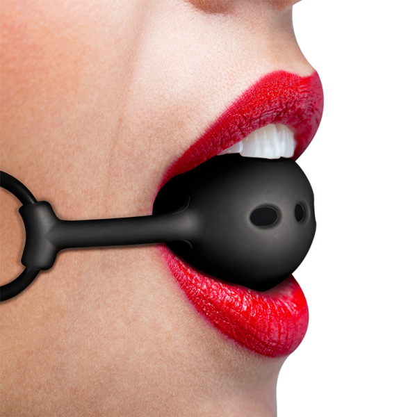Silicone Ball Gag Fetish Submissive Black