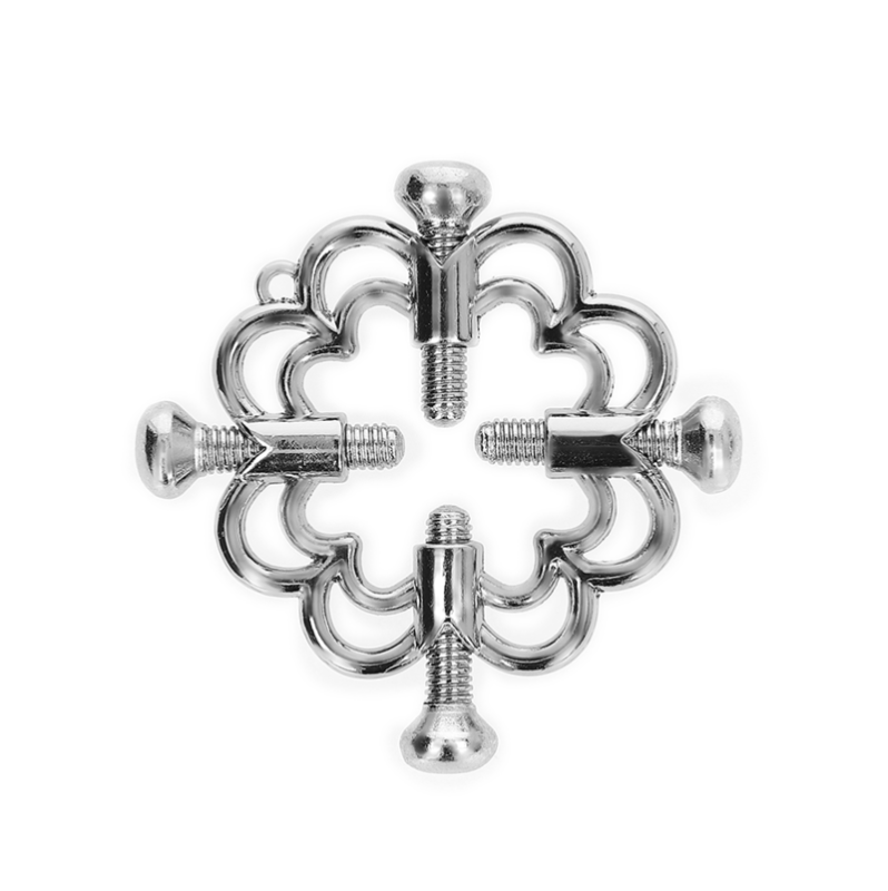 Nipple Clamps KINK Metal Flower Silver