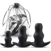 Hollow Butt Plug Set Love Market Black Hollow Butt Plug Set Love Market Black