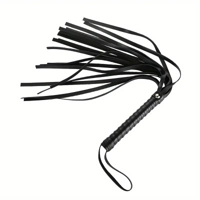 PU Leather Flogger Love Market Black PU Leather Flogger Love Market Black