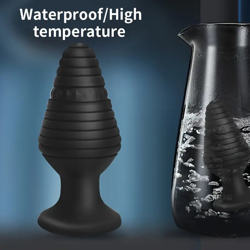 Πρωκτική Σφήνα Με Κόσμημα Drill Thread Small Μαύρη Πρωκτική Σφήνα Με Κόσμημα Drill Thread Small Μαύρη