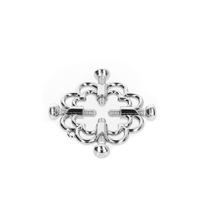 Nipple Clamps KINK Metal Flower Silver