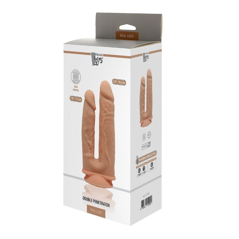 Διπλό Dildo Dreamtoys Double Penetrator 19.5cm Μπεζ Dreamtoys Διπλό Dildo Dreamtoys Double Penetrator 19.5cm Μπεζ Διπλά