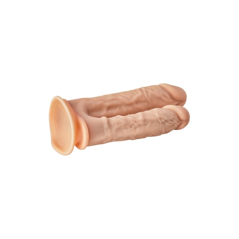 Διπλό Dildo Dreamtoys Double Penetrator 19.5cm Μπεζ