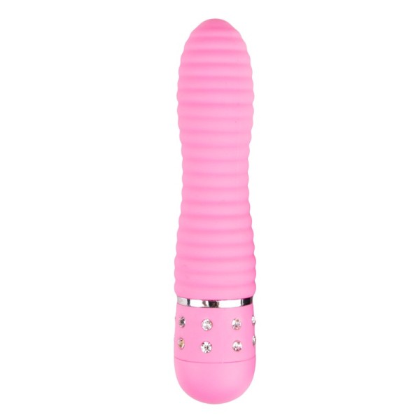 Μίνι Δονητής Easytoys Ribbed Ροζ