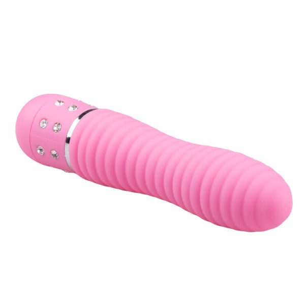 Μίνι Δονητής Easytoys Ribbed Ροζ Μίνι Δονητής Easytoys Ribbed Ροζ