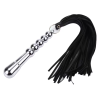 Love Market Flogger With Metal Anal Plug Love Market Black Floggers & Paddles